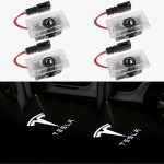 Ukse logo projektorvalgusti Tere tulemast valgusti Astmevalgusti Tesla Model 3 Model Y Model S Model X autouksevalgusti Tesla valgusti Tesla tarvikud, 4 tk/pakk