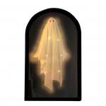 Halloweeni Kummituspeegel &Otilde;udne Hologramm Kummitus Koljupeegel LED-valgusega Halloweeni Kodu Magamistoa Kaunistuseks L Warm light