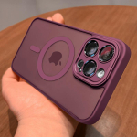 Originaal matt telefoni&uuml;mbris iPhone 17 16 15 14 13 12 11 Pro Max Plus Air jaoks Magsafe'i jaoks Objektiivikaitse Matt kate iPhone17 ploomi
