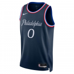 Nike Tyrese Maxey Philadelphia 76ers City Edition Meeste Nike Nba Swingman S&auml;rk HM5992-421 L