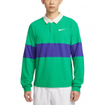 Nike Dri FIT ADVCourt Slam SS25 Tennise T-s&auml;rk Meeste Stadium Green/Midnight Blue/White IB8142-324 L