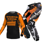Motokrossi riietekomplekt lastele Noorte s&auml;rgi ja p&uuml;kste komplektid laps roheline Mootorratta must 3 4 5 6 7 8 9 10 aastat Maastikus&otilde;idu &uuml;likond sinine oranž Enduro kross poiss t&uuml;druk XXL-28