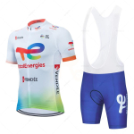 Suvine hingav 2026 Total Energies-Jalgrattas&auml;rgi komplekt meestele, Pro Team, Maanteeratta riided, Hingav MTB Jalgratturi p&uuml;kskost&uuml;&uuml;m, Suvi XS white