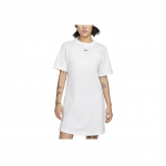Nike Sportswear Essential &Uuml;hev&auml;rviline &Uuml;mmarguse Kaelusega L&otilde;tv L&uuml;hikeste Varrukatega Kleit Naiste Kleit Valge DV7883-100 S