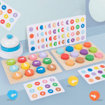 Montessori V&auml;rviline Nool Suuna Tahvel M&auml;ng Lapsed M&auml;nguasjad Puidust Sorteerija Vanem-Laps Interaktiivne M&otilde;tlemise Treening Puslem&auml;ng
