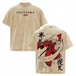 Sesshoumaru tr&uuml;kitud t-s&auml;rk Anime Inuyasha riided Mehed Naised Retro pestud t-s&auml;rgid l&uuml;hikeste varrukatega t-s&auml;rk Harajuku mehelik puuvillane t-s&auml;rk S