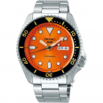 Seiko 5 Sports SRPD59K1 Oranži sihverplaadiga Automaatne Meeste K&auml;ekell 42.5mm oranž