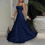 Naiste Vabaaja Pitsi Patchwork Maxi Kleit Varrukateta Spagetikujuliste Rihmadega Pikk Kleit Elegantne &Otilde;htupidu Kandmiseks Suveks Kevadeks S&uuml;giseks XS