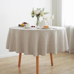 100% prantsuse linane &uuml;mmargune laudlina, pestav naturaalne laudlina s&ouml;&ouml;gilaua, &otilde;ue, pulmade ja restoranide jaoks, lihav&otilde;ttekaunistus Diameter 90cm linane