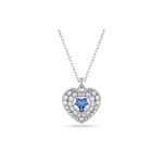 Swarovski Idyllia Hyperbola S&uuml;damekujuline Ripats Kuupmeetrilise Tsirkooniumiga Roodiumiga Pinnatud Kaelakee Naiste H&otilde;bedane 5680403 h&otilde;be
