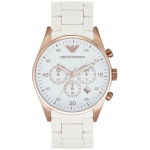 Emporio Armani AR5920 Naiste Sportivo Kell Valge 38mm valge
