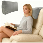Libisemisvastane peatoepadi lamamistoolidele ja tugitoolidele, ergonoomiline peatoepadi sametkattega, m&auml;luvahust peatoe kaelapadi, kaelatoepadi hall