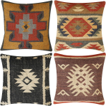 Boho K&auml;sitsi valmistatud padjakate Džuut Vill Padjapadi Vintage India h&otilde;imude viskepadi Diivanile Voodile Toolile Elutoa Kaunistus Komplekt 4 tk Peach skin 40*40(CM)-4Pcs