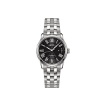 Mido Bruner Series Automaatne Mehaaniline Liikumine 50M Veekindel Kell 33mm Must T&auml;hikuga Roostevabast Terasest Korpus Roostevabast Terasest K&auml;ev&otilde;ru M024.207.11.053.00 Regular Watch Box,Black Dial Silver Steel Band gray