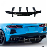 Chevrolet Corvette C8 Tagumine Difuusori Huul 2020-2025 Bumperi Muutmiseks Glossy Black black