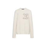 LOUIS VUITTON Lv Intarsia &Uuml;mmarguse kaelusega 1AHEC0 L0-No Original Gift Bag Or Gift Box valge