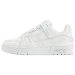 LOUIS VUITTON Tossud Veisenahast Madalad Tennisejalatsid Naiste Hall Valge 1AKKHJ 38.5 white