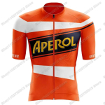 Team Aperol 2025 Jalgrattas&auml;rgi Komplekt Oranž Retro Jalgrattariided Mehed L&uuml;hikeste Varrukate Komplektid Maanteejalgratta S&auml;rk &Uuml;likond P&uuml;ksid Rihmadega MTB Riided H5DM 5XL