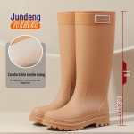 Vihmametsa Veekindlad Libisemiskindlad &Uuml;le P&otilde;lve Matkasaapad Pingutusn&ouml;&ouml;riga. Size 41/42 beige