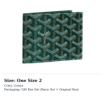 GOYARD Victoire L&otilde;uend Nahast Rahakott Unisex 11 V&auml;rvi VICTO8PMLTY One Size 2 roheline
