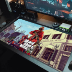 Grand Theft Auto hiirematt Suur m&auml;ngulaua padi Libisemiskindel s&uuml;learvuti tahvel suur hiirematt XXL matt Mini PC m&auml;ngumatt lukustatud servaga 50cmx100cm(19.6x39.4inch)