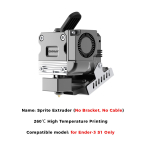 Creality Sprite Extruder Pro Kahek&auml;iguline Direct Drive ekstruuder Ender 3 / 3 Pro / 3 Max / 3 V2 Ender-3 S1/CR-10 Smart Pro jaoks