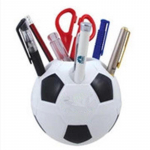 Creative Pen Ball Football Modeling Multifunktsionaalne hambaharja pliiatsihoidja Kingituste organiseerimise kool 1pcs must