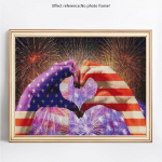 5D DIY teemantmaaling t&auml;is &uuml;mmargune Ameerika lipp Rhinestone pilt tikandid teemant m&uuml;&uuml;k 20X30