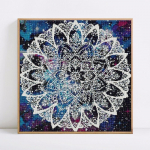 Teemantmaaling T&auml;isringselt saabuvad lilled Teemantmosaiikide m&uuml;&uuml;k Mandala pildid 30x30