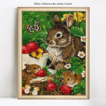 Teemanttikandid liblikas ja orav t&auml;is &uuml;mmargune pilt Rhinestone teemantmaal 20X30CM