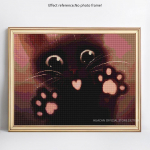 Teemanttikandid Loomade Teemantmaaling Kassipilt Rhinestonest 20X30CM