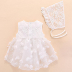 YUBAOBEI Beebi kleit Pitsist vasts&uuml;ndinu riided Pulma 1. S&uuml;nnip&auml;eva kleit Beebile Kleit T&uuml;drukule Vasts&uuml;ndinu Kleit 3-6m valge