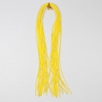 1 pakk 1 mm &uuml;mmargune silikoonkummist n&ouml;&ouml;r k&auml;rbse sidumisjalad kalap&uuml;&uuml;gi jigi seeliku materjal 1mm*36cm kollane