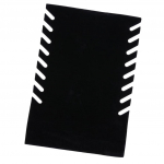 Kaelakee ripats vitriinide hoidik, sametine molbert, 19x35,5 cm 19x28cm must