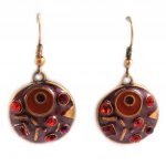 Les Tr&eacute;sors De Lily [E5112] - Boucles 'Rita' Rouge punane