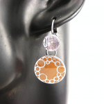 NOA [G5767] - Dormeuses Cr&eacute;ateur 'Princesse Pop' marron oranž