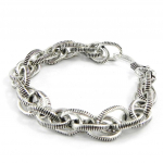 Les Tr&eacute;sors De Lily [H7501] - Bracelet Cr&eacute;ateur 'Kilimanjaro' argent&eacute; h&otilde;be