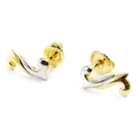 Altesse [I3197] - Boucles Plaqu&eacute; Or 'C&acirc;lin' 2 tons kuld