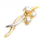 Altesse [L1676] &ndash; 2-tooniline 'Scarlett' kullatud pross kuld