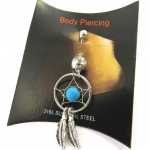 Les Tr&eacute;sors De Lily [M7540] - Body Piercing 'Dreamcatcher' bleu h&otilde;be