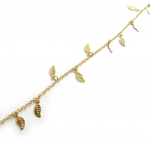 Les Tr&eacute;sors De Lily [M8847] - Bracelet Plaqu&eacute; Or 'Plumes' dor&eacute; kuld