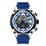 MEGIR meeste spordikell Relogio Masculino sinine silikoonrihmaga meeste k&auml;ekellad Top br&auml;ndi luksuslik helendav veekindel kvartskell Mees sinine