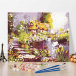 Numbrid &otilde;limaal L&otilde;uend Numbrimaal K&auml;sitsi valmistatud DIY maal numbrite j&auml;rgi Digitaalne &otilde;limaal 40x50cm no frame