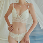 Prantsuse seksikas pitsist aluspesukomplekt Kvaliteetne rinnahoidjakomplekt Push Up rinnahoidja moodne rinnahoidja ja alusp&uuml;kste komplektid seksikas naistepesu S valge