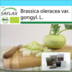 SAFLAX &ndash; Kingikomplekt &ndash; Orgaaniline &ndash; Naeris &ndash; Super Melt &ndash; 20 seemet &ndash; Koos kinkekarbi, kaardi, etiketi ja potisubstraadiga &ndash; Brassica oleracea