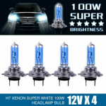 Auto lambipirn-4tk H7 100W 6000K Xenon Hid Super White Effect Look Esitulede lambipirn 12V
