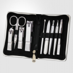 777 Three Seven Silver Nail Clippers 9 Pieces Beauty Set TS-940C Made in Korea