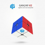 Gan249 2x2 Magic Speed ​​Gan Cube kleebisteta GAN 249 V2M pusletasku kuubik v&auml;rvilised Gansi m&auml;nguasjad lastele