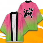 Anime Kimono Demon Slayer Kimetsu no Yaiba Jaapan Mantel Kimono Haori Yukata Cosplay S&auml;rk Mantel Naised Mehed Suveriided XL