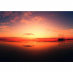 5D DIY Teemantmaali P&auml;ikeseloojangu maastik Pilt Teemanttikandiga Mosaiigiga Kingitus Kodukaunistuse maalimise komplekt Full Round 20x30CM